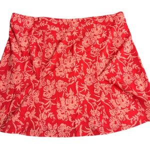 Rip Skirt Hawaii Hibiscus orange floral skirt XXL